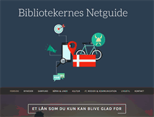 Tablet Screenshot of bibliotekernesnetguide.dk